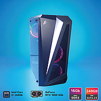 Ігровий комп'ютер Go1st 17028 Gaming / Intel Core  i7-2600K 4 ядра 3.40-3.80 GHz / 16 GB DDR3 / 240 GB SSD / 1 TB HDD / 