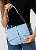 Сумка жіноча блакитна Polina сумка, фото 4