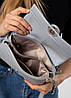 Сумка жіноча сіра з ємблемою Polina сумка, фото 6