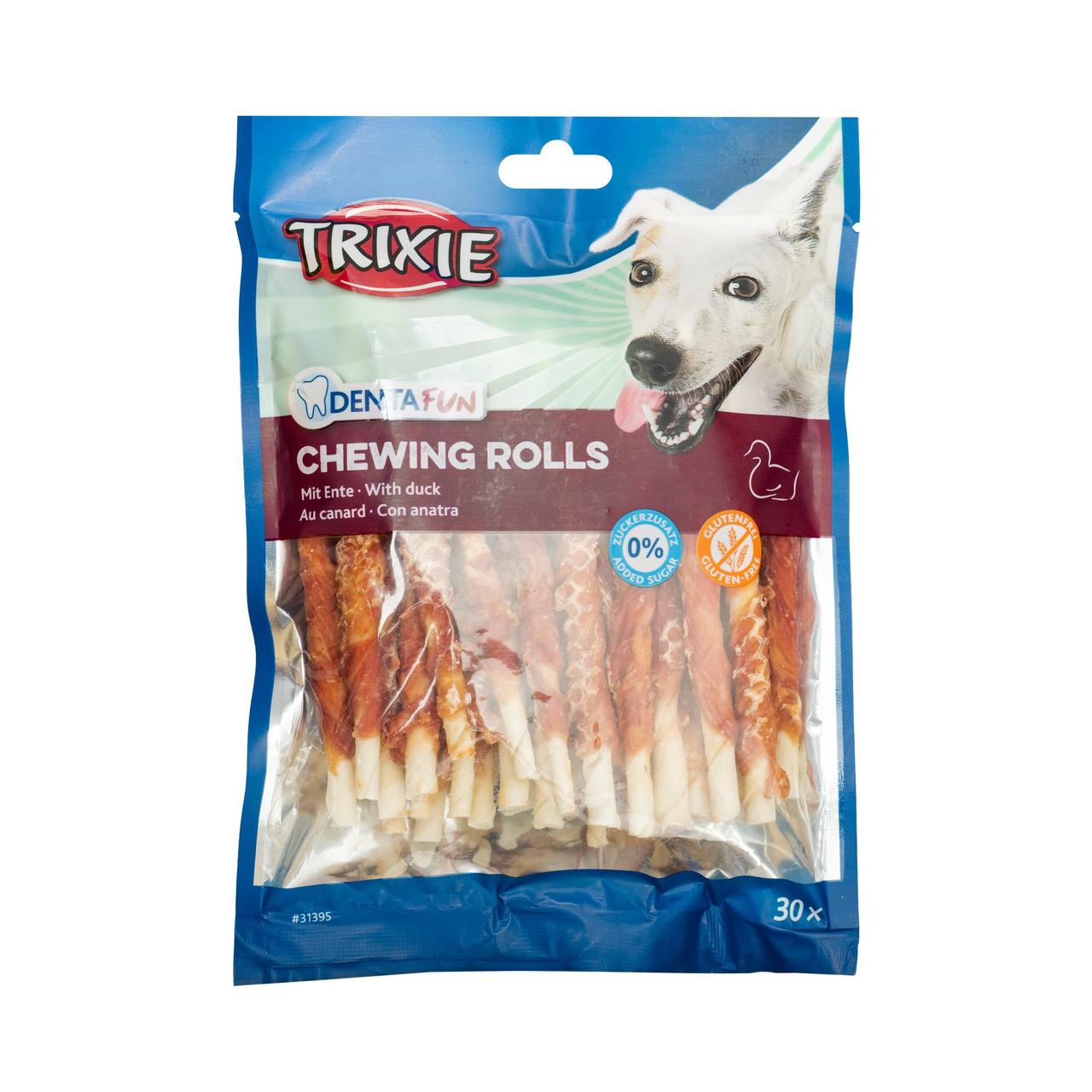 Trixie паличка для чищення зубів ласощі для собак з качкою 12 см 30 шт