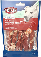 Лакомство для собак Trixie Denta Fun косточка для чистки зубов с мраморной говядиной 12 см 6 шт