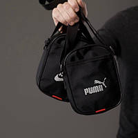 Мужская спортивная барсетка Puma черная мини-сумка через плечо
