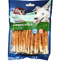 Лакомство для собак Trixie Denta Fun палочка для чистки зубов с курицей 12 см 30 шт