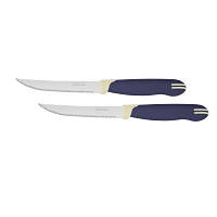 Набор ножей Tramontina Multicolor для стейка 2шт 127 мм Blue (23529/215) - Топ Продаж!