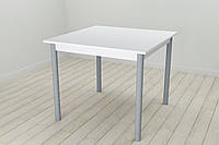Стол кухонный Ferrum-decor Агата 75x80x80 Серый ДСП Белое 16мм (AGA0043) OP, код: 6831904