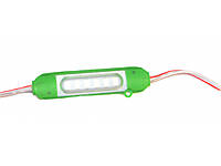 Світлодіодний модуль 12V 1.6W SMD 2835 GREEN IP65 (BY-01/6) L2