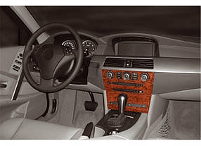 Накладки на панель Meric Титан для бмв 5 серія E-60/61 2003-2010 рр