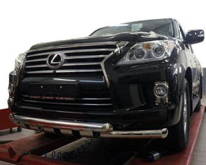 Передній захист Gronder (2008-2015 нерж) для Lexus LX570/450d, фото 1