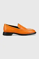 Urbanshop com ua Шкіряні мокасини Vagabond Shoemakers BRITTIE жіночі колір помаранчевий на плоскому ходу
