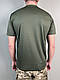 Тактична футболка олива coolmax ЗСУ чоловіча армійська футболка вологовідвідна Coolmax Військова футболка - фото 3 - id-p2108053057