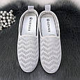 Жіночі текстильні мокасини сірі сітка Gipanis Україна 4396, фото 5