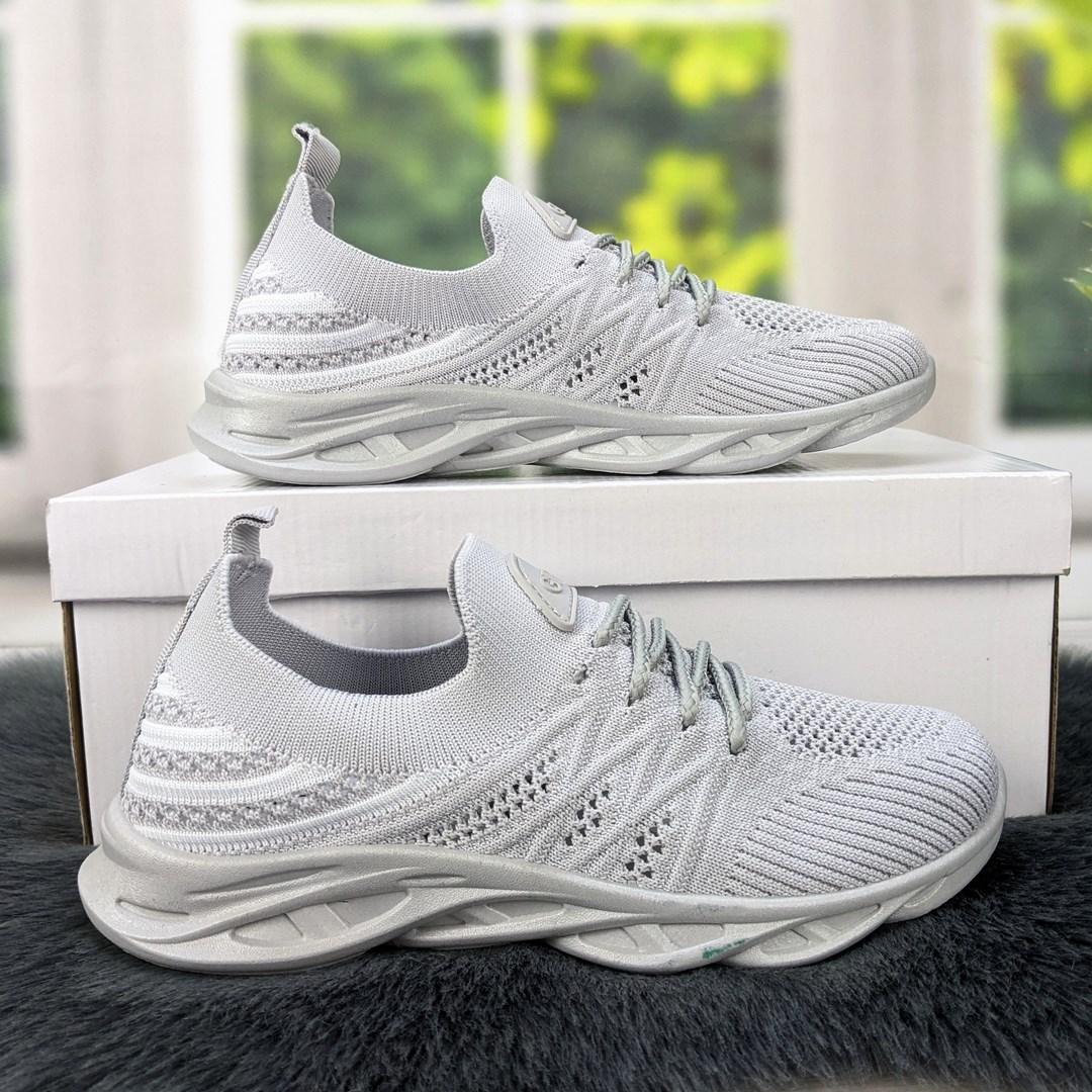 Кросівки жіночі сірі текстильні Гіпаніс 4395, фото 1