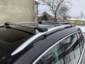 Поперечены на рейлінги під ключ (2 шт) Сірий для Volkswagen Tiguan 2007-2016 рр
