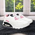 Кросівки жіночі білі з рожевим демісезонні FDEK 4372, фото 7