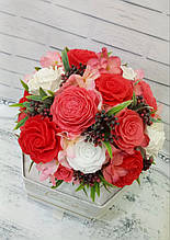 Букет трояд із мила в упаковці