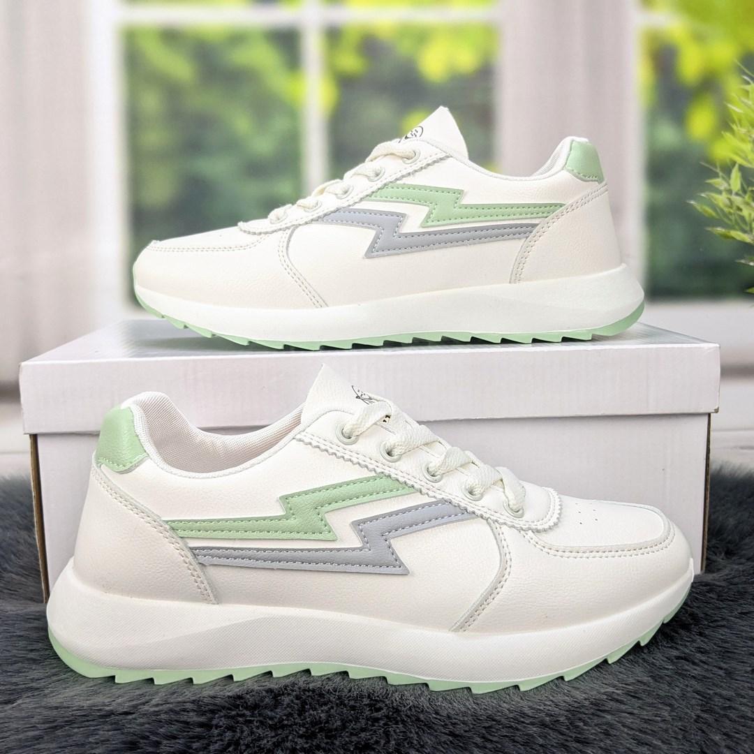 Кросівки жіночі білі з сірим демісезонним Swin Shoes 4381