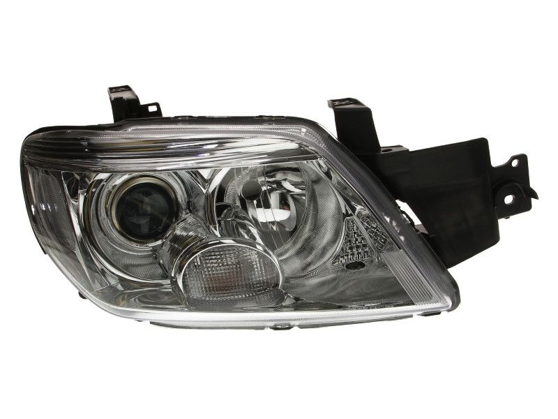 Фара правая Mitsubishi Outlander I механічний хромований розсіювач (DEPO). 214-1179R-LD-E1