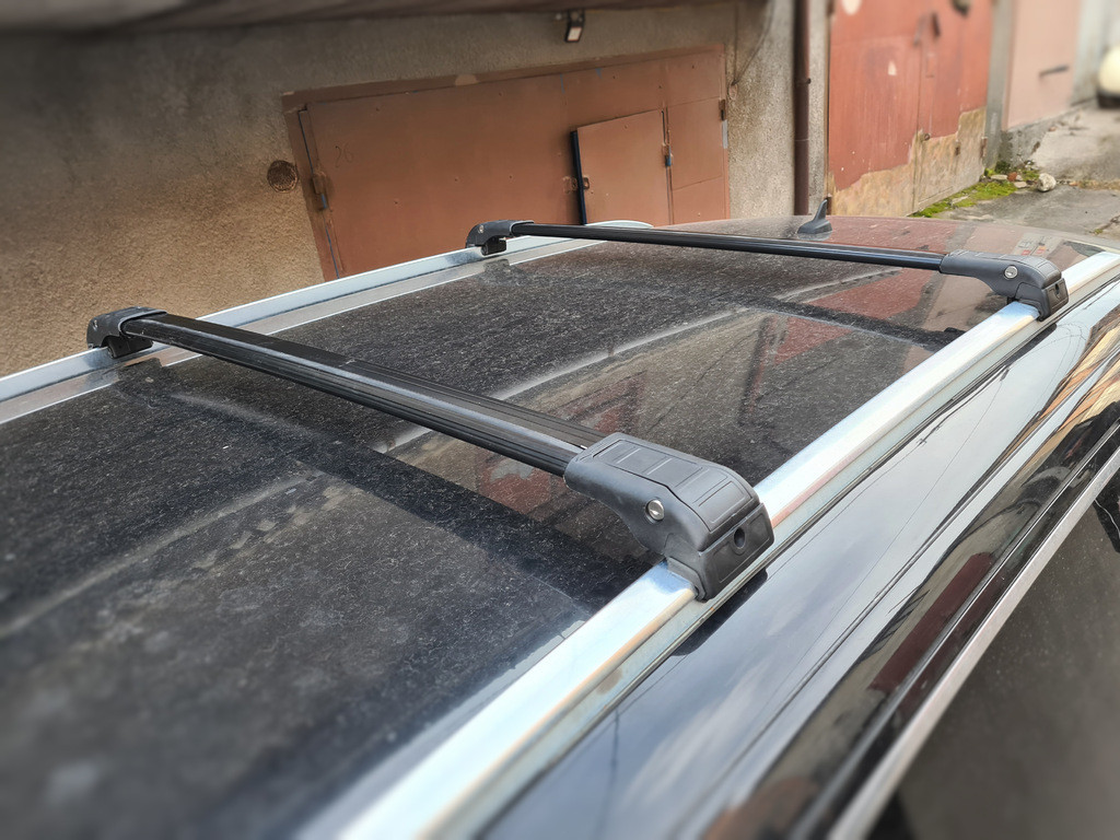 Поперечний багажник WingBar V2 (2шт алюміній) Сірий колір для Ауди Q7 2005-2015 рр