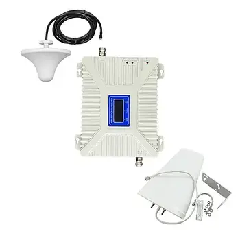 GSM-репітер підсилювач зв'язку Aspor 3 діапазони 900/1800/2100 МГц з антеною 10 ДБ ретранслятор