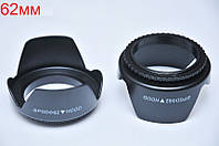 62 мм Бленда лепестковая резьбовая универсальная для объектива Nikon Canon Sony и пр.