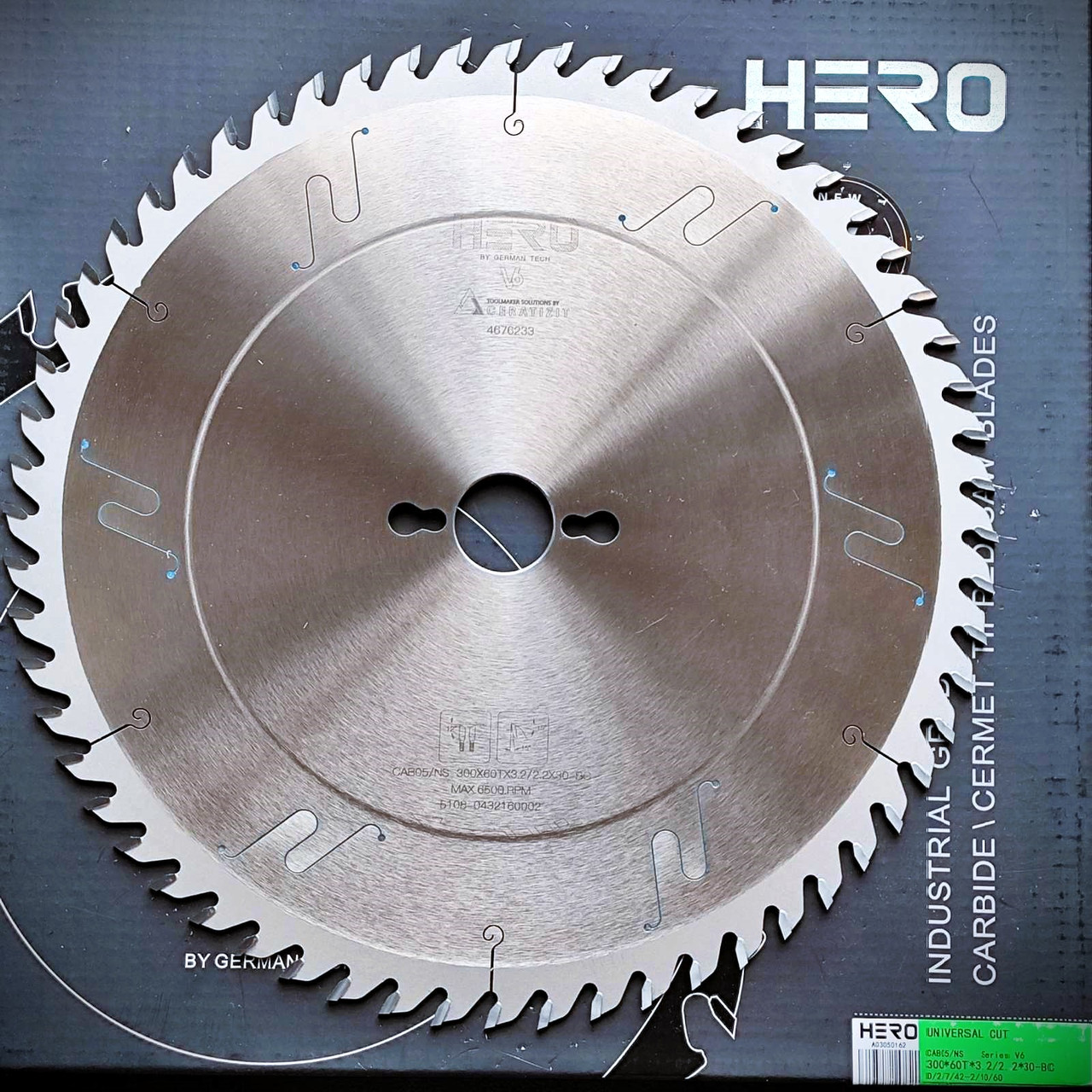 HERO V6 Ceratizit Пила 300x3,2х2,2х30 мм 60z дискова універсальна для поздовжнього і поперечного пиляння деревини