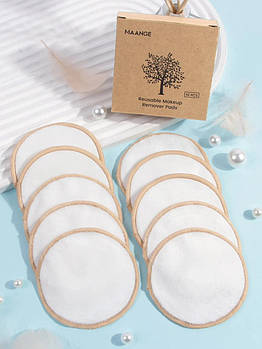 Багаторазові спонжі для зняття макіяжу (10 шт.)