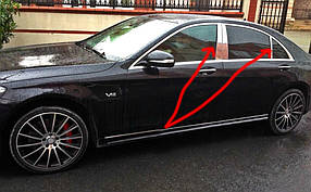 Накладки на стійки (нерж) для мерседес S-сlass W222