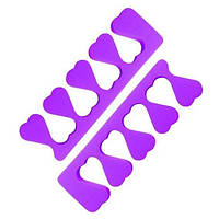 Одноразовые распорки для педикюра 100 пар (Фиолетовые)