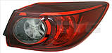 Ліхтар правий Mazda 3 BM 13-16 хетчбек (Depo) зовнішній, без LED B45C-51-150A, фото 3