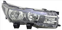 Фара TOYOTA COROLLA 13-16 (E18 EUR) правая механич./элктрокор. без led (china type- короткие крепежные уши)