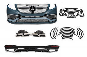 Комплект обвісів GLE63 AMG (з заднім дифузором) для мерседес GLE/ML сlass W166