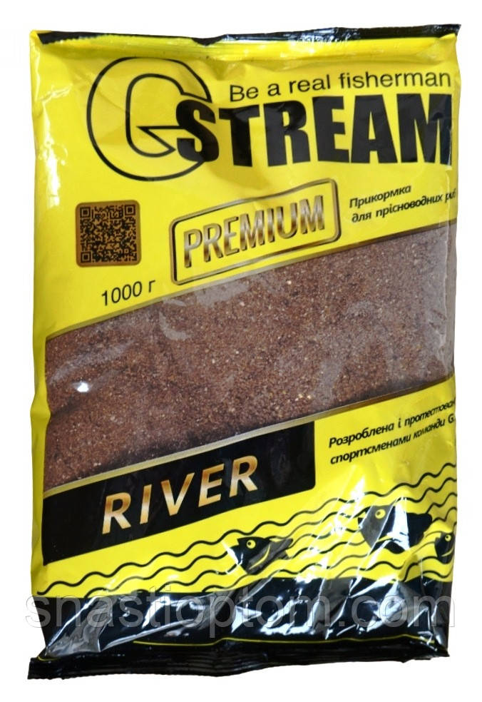 Рибальська прикормка, G.Stream Premium, 1кг, смак Річка (River)