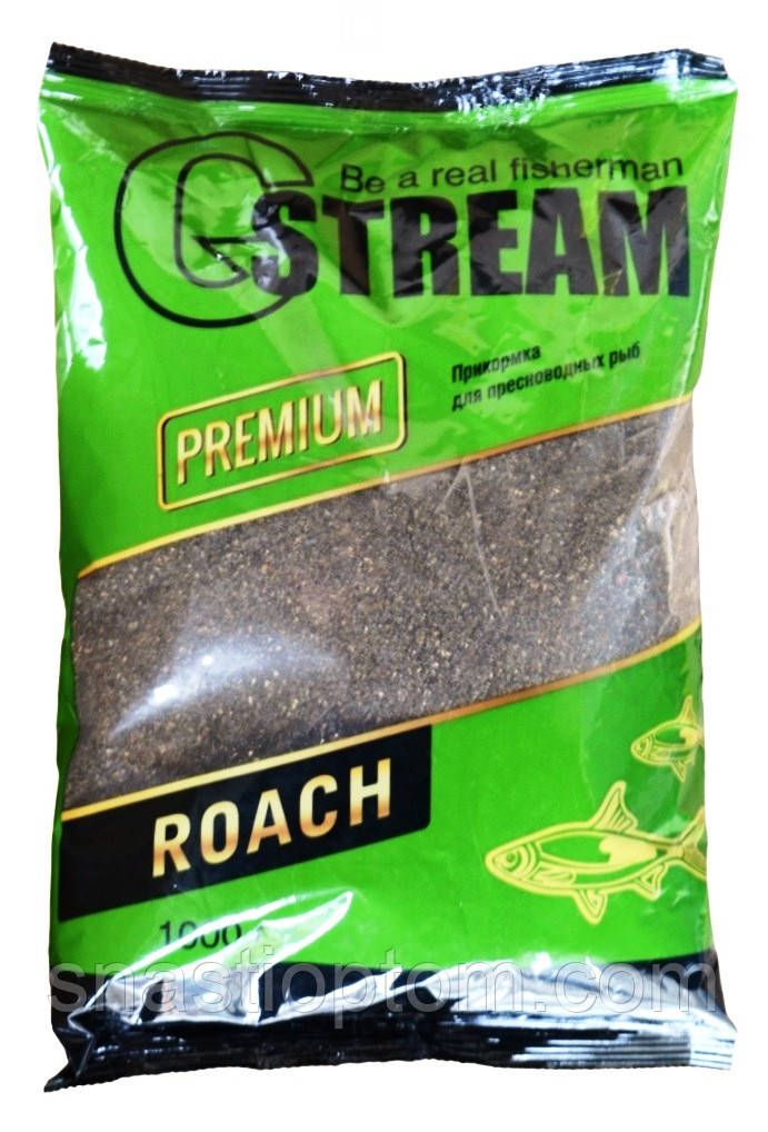 Прикормка для лову риби, G.Stream Premium, 1кг, смак Плітка (Roach)