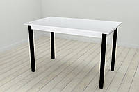 Стол кухонный Ferrum-decor Марио 75x120x80 Черный ДСП Белое 16мм (MAR0015) UK, код: 6484415