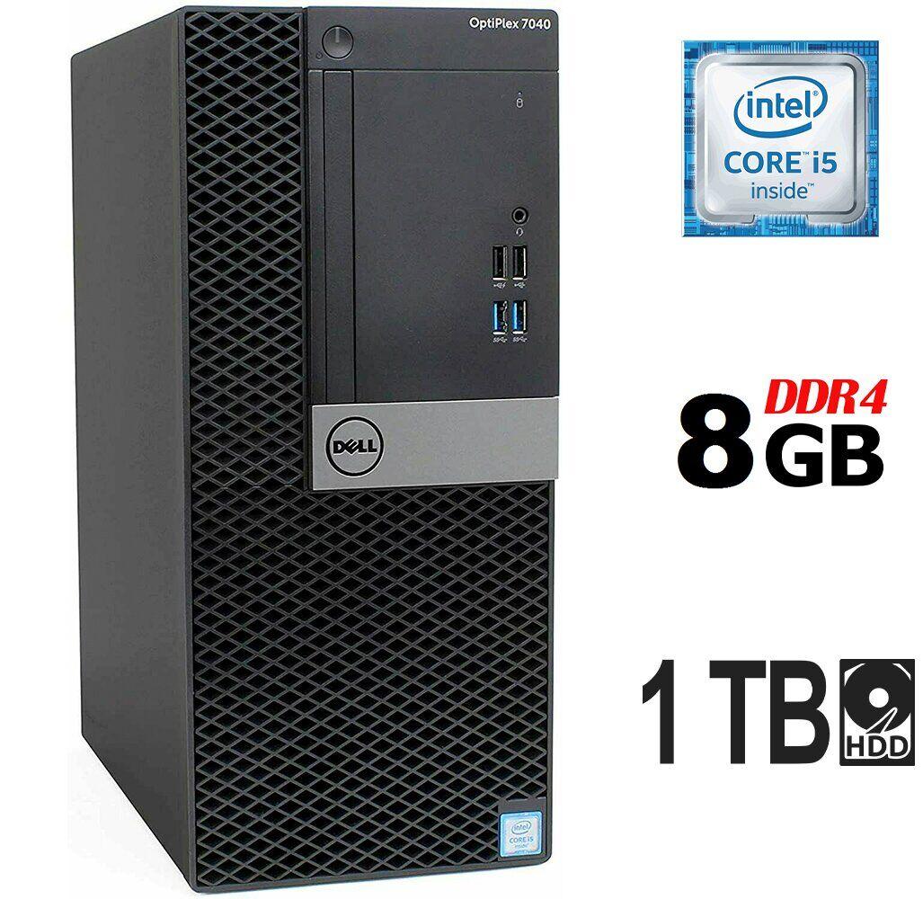 Комп'ютер Dell OptiPlex 7040 MT/ Core i5-6500/ 8 GB RAM/ 1000 GB HDD/ HD 530/ 240W