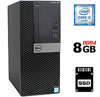 Компьютер Dell OptiPlex 7040 MT/ Core i5-6500/ 8 GB RAM/ 120 GB SSD/ HD 530/ 240W/ DVD-RW