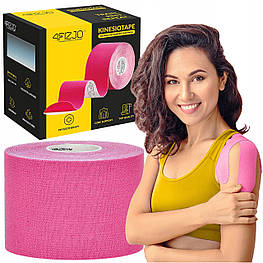 Стрічка кінезіологічна (кинезіотейп) 4FIZJO 5 см x 5 м 4FJ0540 Pink