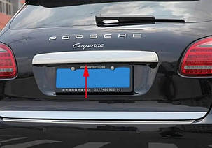 Накладка над номером Libao (нерж) для Porsche Cayenne 2010-2017 рр, фото 3