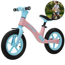 Біговел дитячий Iruiqi. Надувні колеса. Нейлонова рама. 4-6 років. Рожевий. Велосипед без педалей. Велобіг.