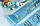 Ніжно блакитна стрічка випускник герб зі смужками, фото 2
