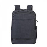 RivaCase 8365 чорний рюкзак для ноутбука 17.3 дюймів, фото 2