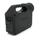 Переносний ліхтар GD-101+ Solar, 1+1 режим, вбудований акум, 3 лампочки 3 W, USB-вихід, Black, Box, фото 5