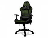 Крісло ігрове ARMOR One X , темно зелений колір, фото 2
