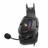 Гарнітура ігрова Bloody G575 (Black) з мікрофоном, Hi Fi, 7.1 віртуальний звук, RGB підсвічування, USB, фото 2