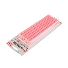 Комплект рожевих клейових стрижнів 11,2 мм х 200мм, 12 шт INTERTOOL RT-1046