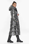 Куртка жіноча сучасна колір темний пірит модель 59233 (ОСТАЛСЯ ТІЛЬКИ 40(3XS)), фото 2