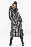 Куртка жіноча сучасна колір темний пірит модель 59233 (ОСТАЛСЯ ТІЛЬКИ 40(3XS)), фото 5