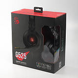 Гарнітура ігрова Bloody G525 (Black) з мікрофоном, 7.1 віртуальний звук, RGB, USB, чорна, фото 4