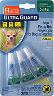 51738 Hartz UltraGuard Flea&Tick 3in1 краплі для собак 2,5-7 кг, 1 пак.