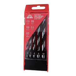 Набір свердел для дерева 5 шт. 4-10 мм Vitals